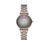 NEW EMPORIO ARMANI WOMENS WATCH SILVER GOLD BRACELET WITH GREY DIAL AR1725 UK