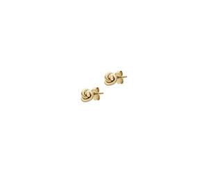 Emporio Armani Women's Yellow Gold Tone Sterling Silver Knot Earrings