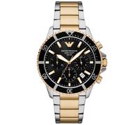 Emporio Armani World Explorer Solar-Powered Chronograph Two-Tone Stainless Steel Watch