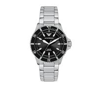 Emporio Armani World Explorer Three-Hand Stainless Steel Solar Clock