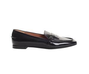 Emporio Armani X3A079 Womens leather loafers - Black - Size EU 35