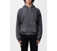 Emporio Armani Zip-Up Hoodie Sweatshirt with Embroidered Logo - Size: L - male