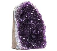 EMPORION Natural Amethyst (3 lb to 4 lb) Crystal Clusters Stone from Uruguay Raw Geode Quartz - Deep Purple Color