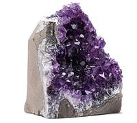 EMPORION X-Large Natural Amethyst (0.9 kg to 1.4 kg) Crystal Clusters Stone from Uruguay Raw Geode Quartz - Deep Purple Color