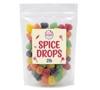 Emporium Candy Zachary Assorted Spice Drops, 2 Pound Fresh Delicious Sanded Sweet Sugar Gummies, Cinnamon, Clove, Anise, Spearmint, Sassafras