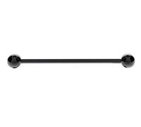 Emporium Industrial Scaffold Barbell Ear Piercing Bar Black 316L Surgical Steel with Balls (1.2mm(16g) with 4mm Balls, 40 MM)