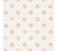 Emporium The Design Library Spotted Wallpaper Rasch Light Pink One Size