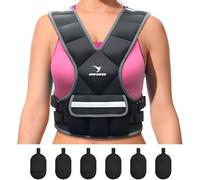 Empower Weighted Vest for Women - Workout Vest in 2 sizes: Fixed 8lbs or Adjustable 10-12-14-16lbs - Adds Resistance to Strength Training, Running, Walking & Cardio - Designed To Fit A Woman’s Body