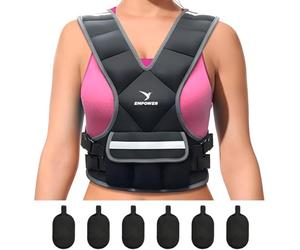 Empower Weighted Vest for Women - Workout Vest in 2 sizes: Fixed 8lbs or Adjustable 10-12-14-16lbs - Adds Resistance to Strength Training, Running, Walking & Cardio - Designed To Fit A Woman’s Body