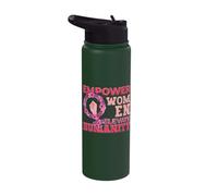 Empower Women Elevate Humanity Social Justice Feminism Stainless Steel Insulated Water Bottle