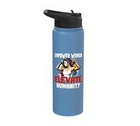 Empower Women Elevate Humanity Social Justice Feminism Stainless Steel Insulated Water Bottle