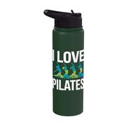Empowered Energy I Love Pilates Vibes Stainless Steel Insulated Water Bottle