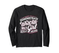 Empowered Martial Arts Girl Quote Long Sleeve T-Shirt