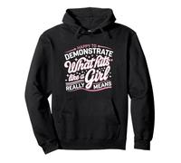 Empowered Martial Arts Girl Quote Pullover Hoodie