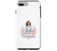 Empowered Unbreakable Woman Strength Floral Art Case for iPhone 7 Plus/8 Plus