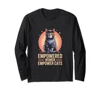 Empowered Women Empower Cats Feminist Cat Lover Long Sleeve T-Shirt