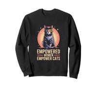 Empowered Women Empower Cats Feminist Cat Lover Sweatshirt