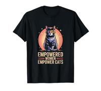 Empowered Women Empower Cats Feminist Cat Lover T-Shirt