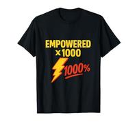EMPOWERED X 1000 BOLD LIGHTNING BOLT ILLUSTRATION T-Shirt