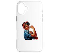 Empowering African American Rosie Riveter Design Case for iPhone 16 Plus