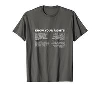 Empowering Know Your Rights, Police - Womens, Men and Youth T-Shirt, Men, Asphalt Grey, Large