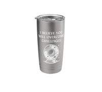 Empowering Quote Overcoming Challenges Crystal Ball Psychic Stainless Steel Insulated Tumbler