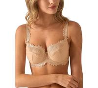 Empreinte Thalia Underwired Microfibre Low-Necked Bra (32F, Caramel)