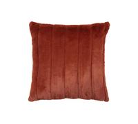 Empress Alaskan Faux Fur Cushion Paoletti Orange 45cm x 45cm