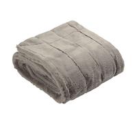 Empress Alaskan Large Faux Fur Throw Paoletti Light Grey 140cm x 200cm