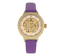 Empress Alice Women's Automatic Purple Genuine Leather Gold Watch EMPEM3205
