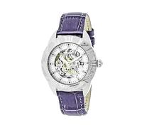 Empress Godiva Automatic MOP Leather-Band Watch - Silver/White