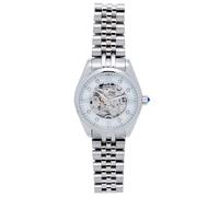 Empress Magnolia Automatic MOP Skeleton Dial Bracelet Watch - Purple/Silver