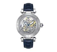 Empress Theodora Automatic Leather-Band Watch - Silver/Blue