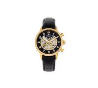 Empress Women's Beatrice Automatic Skeleton Dial Leather-Band Watch with Day & Date in Gold Empress Gold One Size