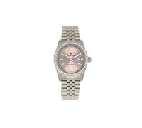 Empress Constance Automatic Bracelet Watch w/Date - Silver/Pewter