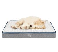 EMPSIGN Small Dog Bed Washable, Orthopedic Dog Beds Mattress for Dog Crate with Washable Removable Cover, Pet Beds Pillow Cushion for Dog, Grey, 60x45x7,5cm
