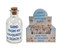 Empty 11cm Glass Bottle With Cork 'Sand From My Favourite Beach' Nautical Ornament