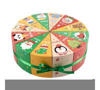 Empty - 12-Piece Fillable Treat Boxes Set, Reusable Holiday Container Pack, Creative Countdown Gift Idea, Festive Fillable Christmas Box Variety Pack | For Adults Kids Jewelry Toys Wed