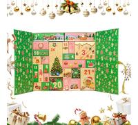 Empty - 24 Days 2025 Boxes to Fill - Handmade Decorative Box for Window Sills, Office, Parties, Chocolate and Supplies