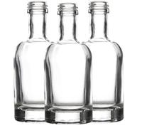 Empty 50ml glass Shot Bottles | Small Miniature Bottles for Alcohol, Spirits, Liquor | J&B (6)
