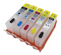EMPTY 5pcs Refillable Ink Cartridge Replacement Compatible With 178 364 564XL Works With Photosmart B8550 C309a C309n C309g C310a C410b C510a C5380 Printers(For HP564)