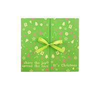 Empty Advent Boxes 24 Days Reusable Fillable Foldable Empty | Christmas Countdown in Advent for Girlfriend Children Daughter Friends Snacks Chocolate Cookies Fireplace Green