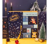 Empty Advent Calendar 2024, Empty Advent Calendars To Fill, DIY Advent Calendar Boxes To Fill, Fillable 24 Days Countdown Empty Advent Calendar With Boxes Make Fill Your Own Advent Calendar (Blue)