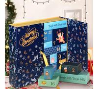 Empty Advent Calendar 2024 to Fill - DIY Advent Calendar Boxes for a 24-Day Countdown, Homemade Christmas Calendar for Men, Women and Children (Blue)