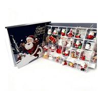 Empty Advent Calendars To Fill - 24-cavity Diy Resin Figurine Countdown Box, Santa-themed Christmas Calendar for Kids & Adults, Fillable Holiday Decoration & Gift