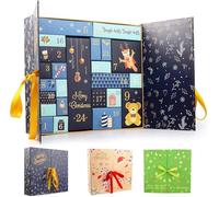 Empty Advent Calendars To Fill, DIY Empty Advent Calendar 2024, Advent Calendar Boxes To Fill, Fillable 24 Days Countdown Empty Advent Calendar Make Fill Your Own Advent Calendar as Gifts (Blue)