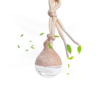 Empty Automatic Freshness Diffuser Bottle, Perfume Glass Bottle Fans | Made of Clear Glass Made of Wood | Way to Work with Our Internal Accessories