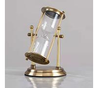 Empty Bottle Hourglass Empty Hourglass 360° Rotating & Engraving Brass Sand ClockMetal Sand Watch,Large Unique,Antique Hour Glass Sandglass For Home Office Desk Decorative