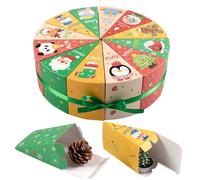 [Empty Boxes] 12pcs Refillable Countdown Gift Boxes, Your Own Countdown to Christmas, Suitable for Boys and Girls, Party Memories from B