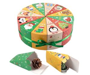 [Empty Boxes] 12pcs Refillable Countdown Gift Boxes, Your Own Countdown to Christmas, Suitable for Boys and Girls, Party Memories from B